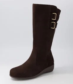 Sawyer Xf Choc Tumble Nubuck Knee High Boots