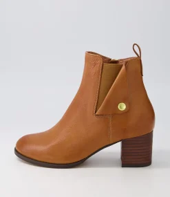 Sedna New Tan Choc Leather Chelsea Boots