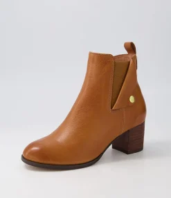 Sedna New Tan Choc Leather Chelsea Boots