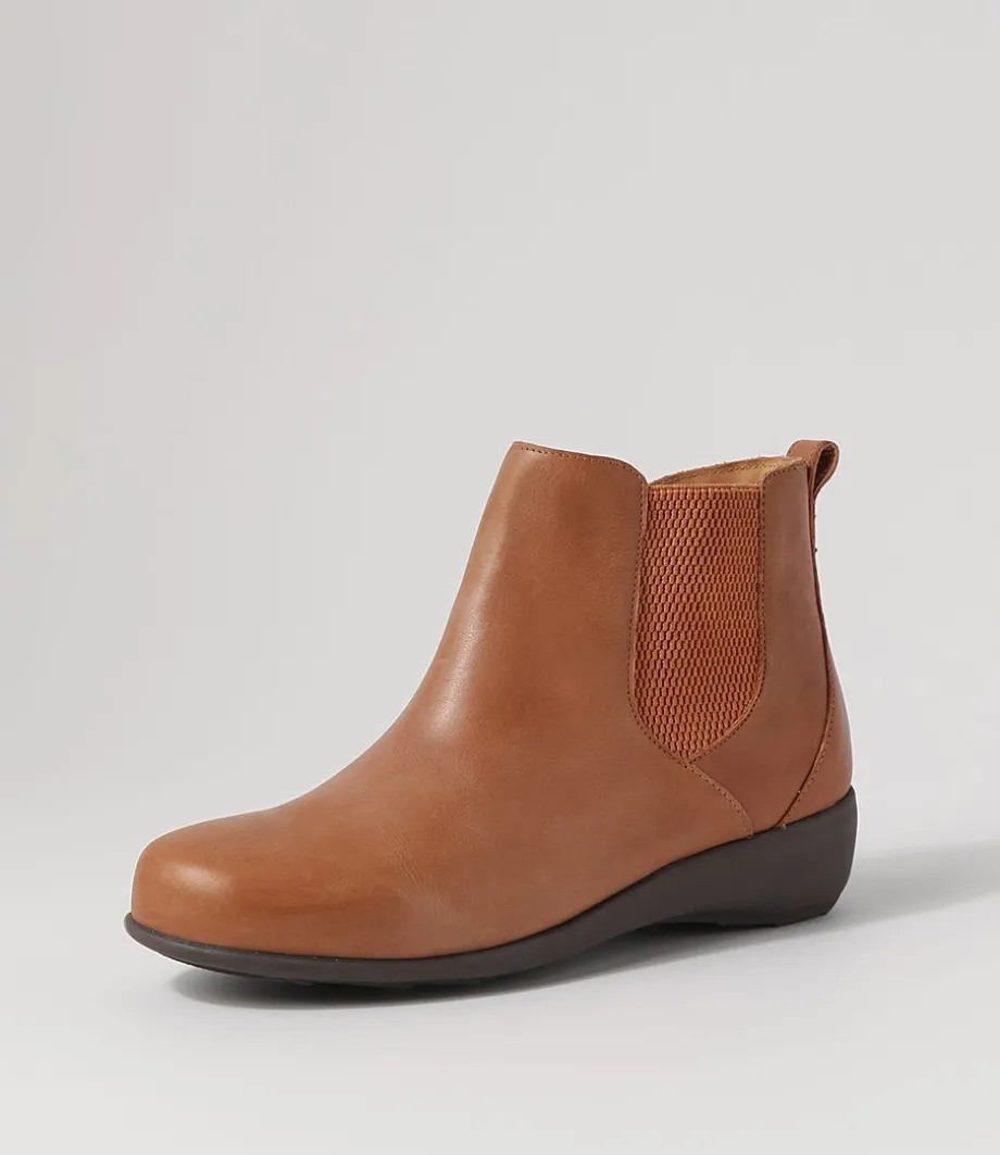 Shanghai Xf Tan Choc Leather Chelsea Boots