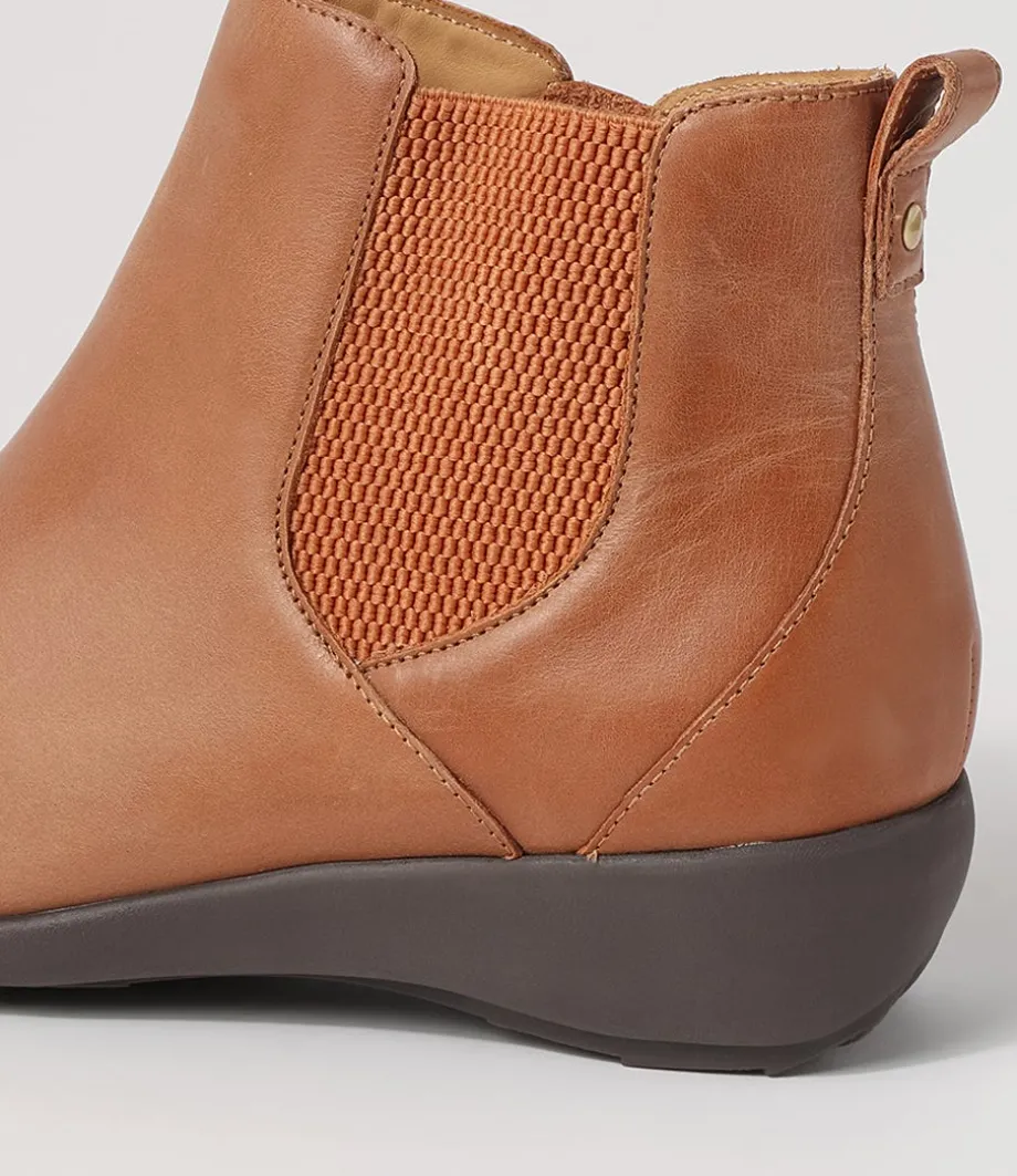 Shanghai Xf Tan Choc Leather Chelsea Boots