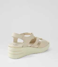 Sharrell Xw Almond Leather Sandals