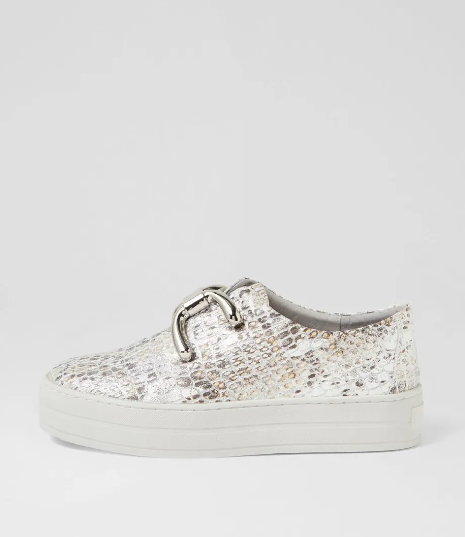 Shelina Misty Multi Croc Leather Sneakers