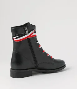 Sherril Xf Black Leather Ankle Boots