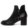 Shiannely Black Black Heel Leather