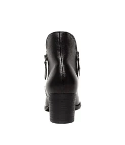 Shiannely Black Black Heel Leather