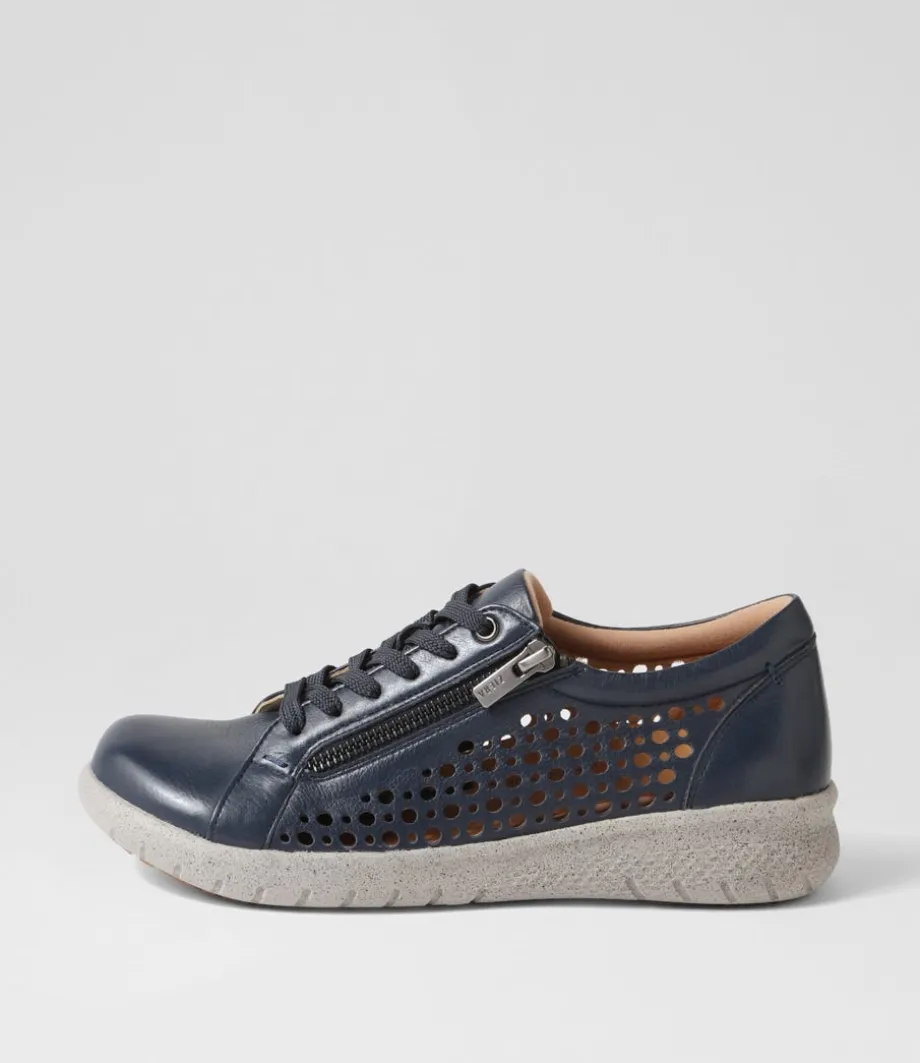 Shovo Xf Navy Misty Leather Sneakers