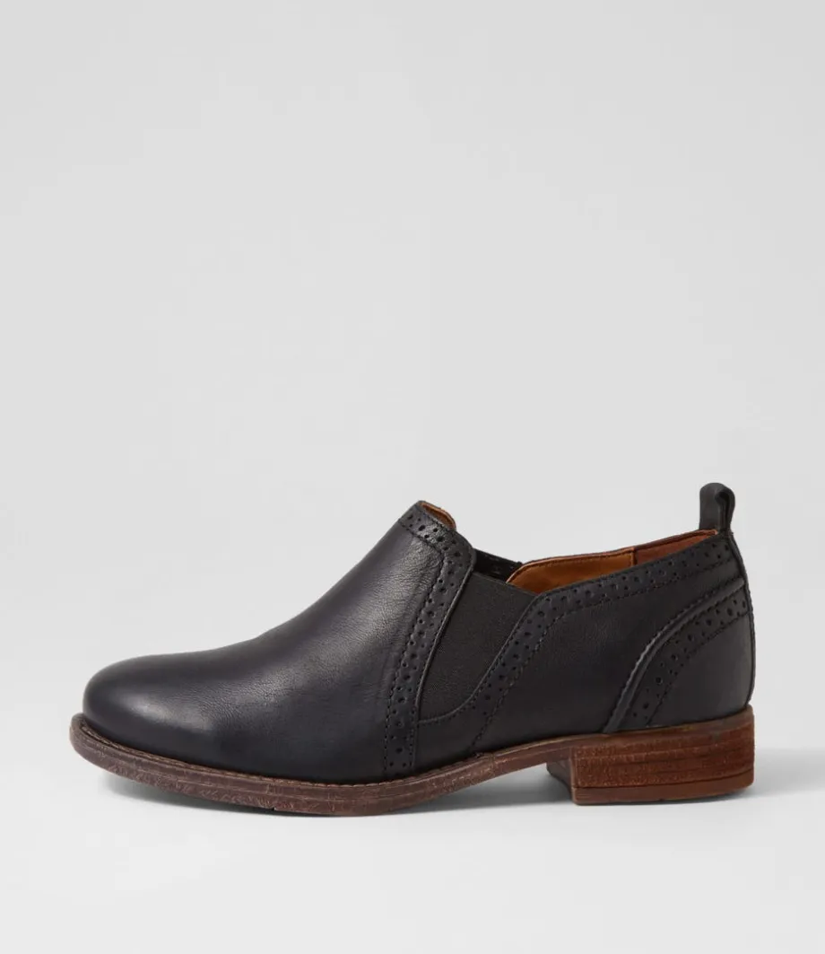 Sienna 43 Black Leather Loafers