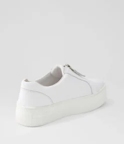 Sippu White Leather Sneakers