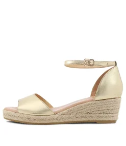 Skip Gold Natural Rope Leather Espadrilles