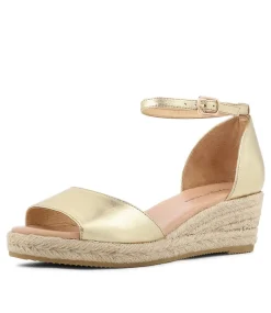 Skip Gold Natural Rope Leather Espadrilles