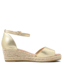 Skip Gold Natural Rope Leather Espadrilles