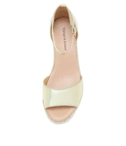 Skip Gold Natural Rope Leather Espadrilles