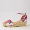 Skip Poppy Natural Rope Leather Espadrilles