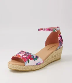 Skip Poppy Natural Rope Leather Espadrilles