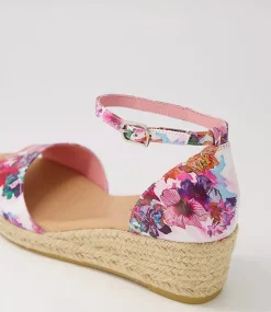 Skip Poppy Natural Rope Leather Espadrilles