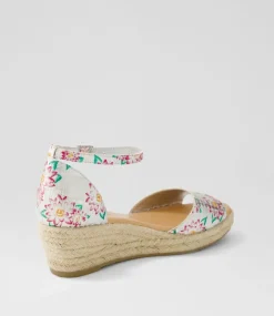 Skip Silver Fuchsia Leather Espadrilles