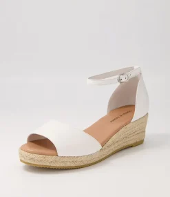 Skip White Natural Rope Leather Sandals