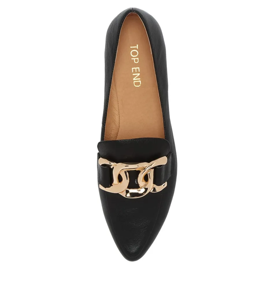 Socoro Black Leather Loafers