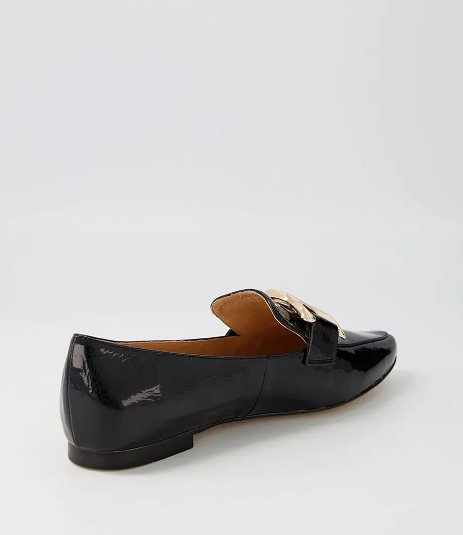 Socoro Black Patent Leather Loafers
