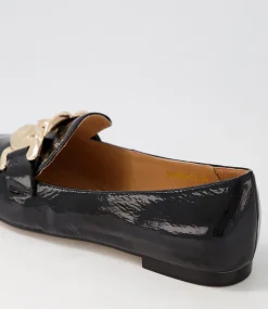 Socoro Black Patent Leather Loafers