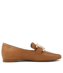 Socoro Dark Tan Leather Loafers