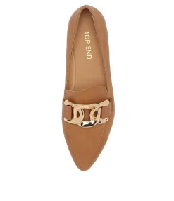 Socoro Dark Tan Leather Loafers