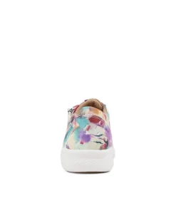 Solar Xf Pansy Floral Leather Sneakers