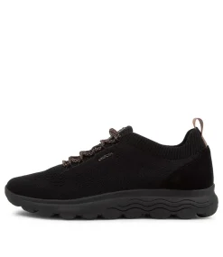 Spherica Black Fabric Sneakers