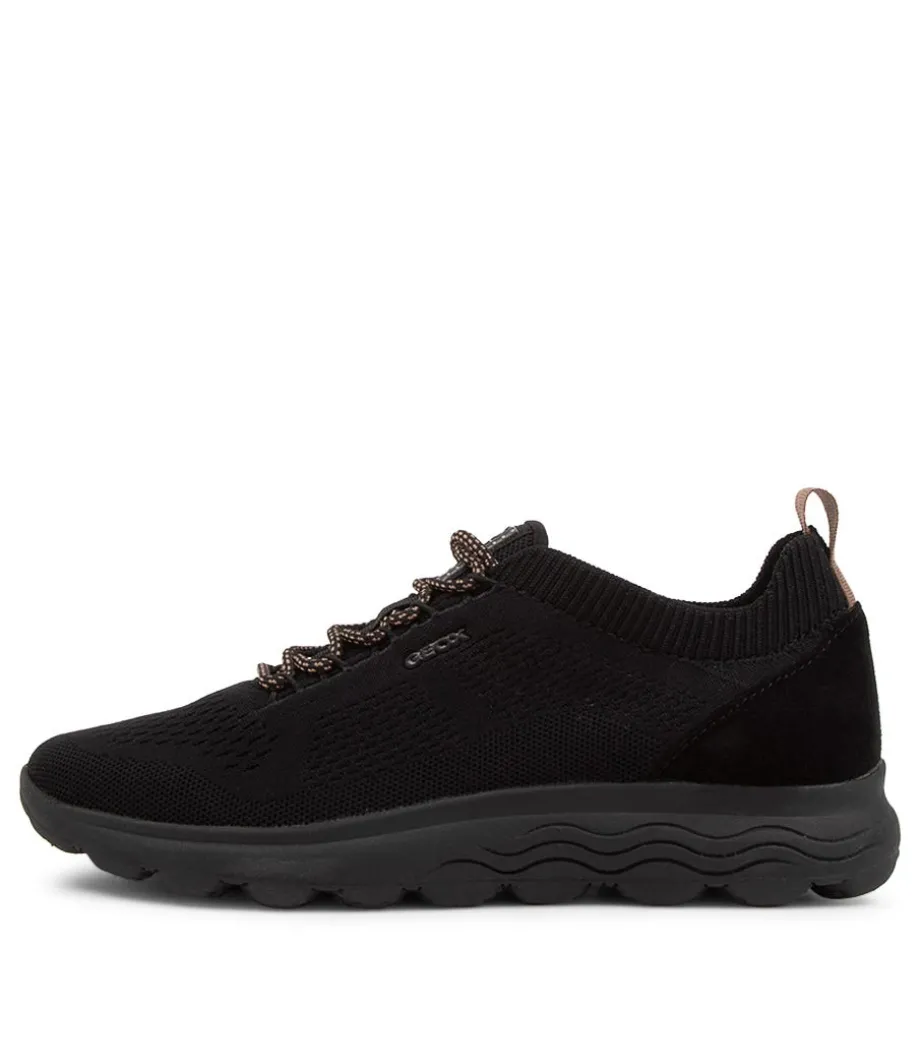 Spherica Black Fabric Sneakers