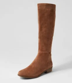 Strath Light Choc Suede Knee High Boots
