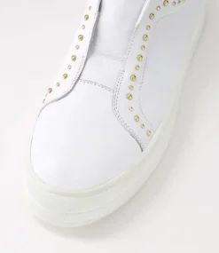 Synty White Leather Sneakers