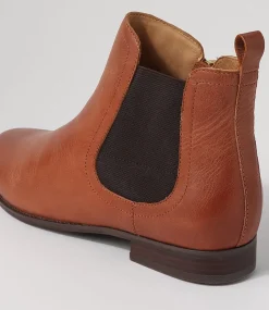 Talia Xf Cognac Choc Leather Chelsea Boots