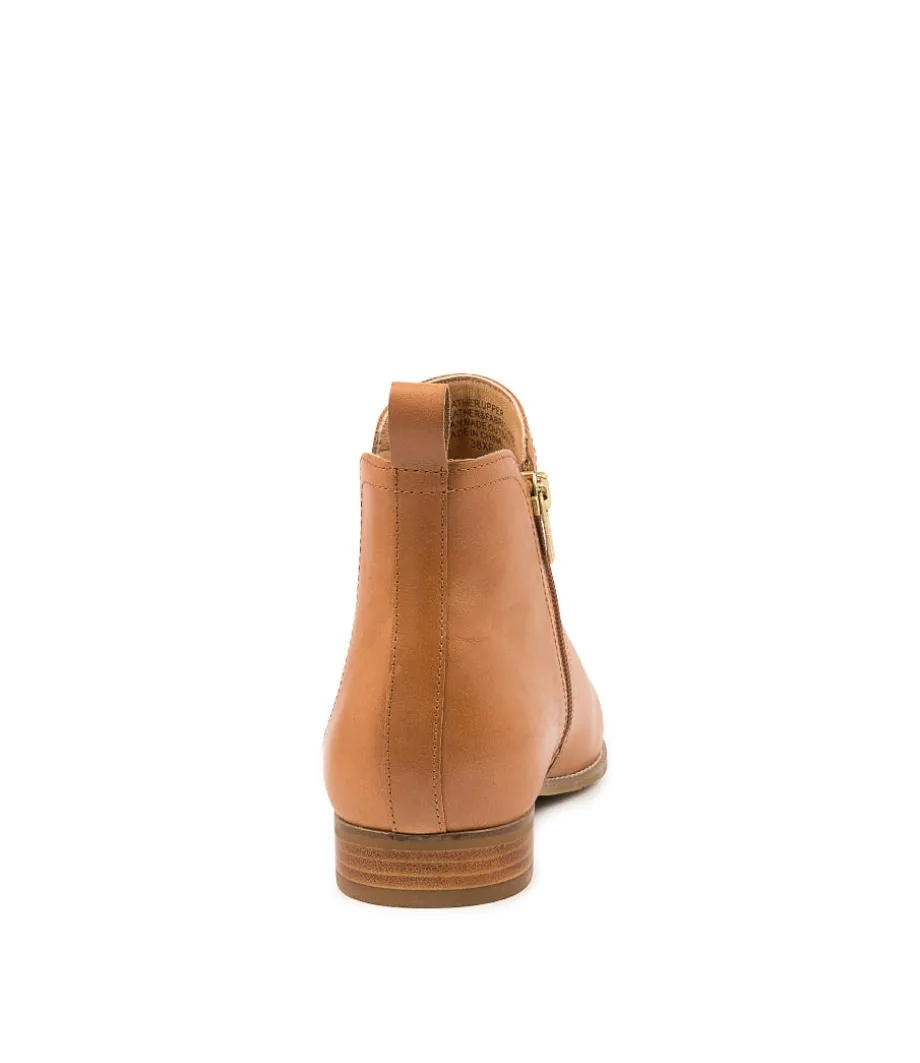Talia Xf Tan Leather Ankle Boots
