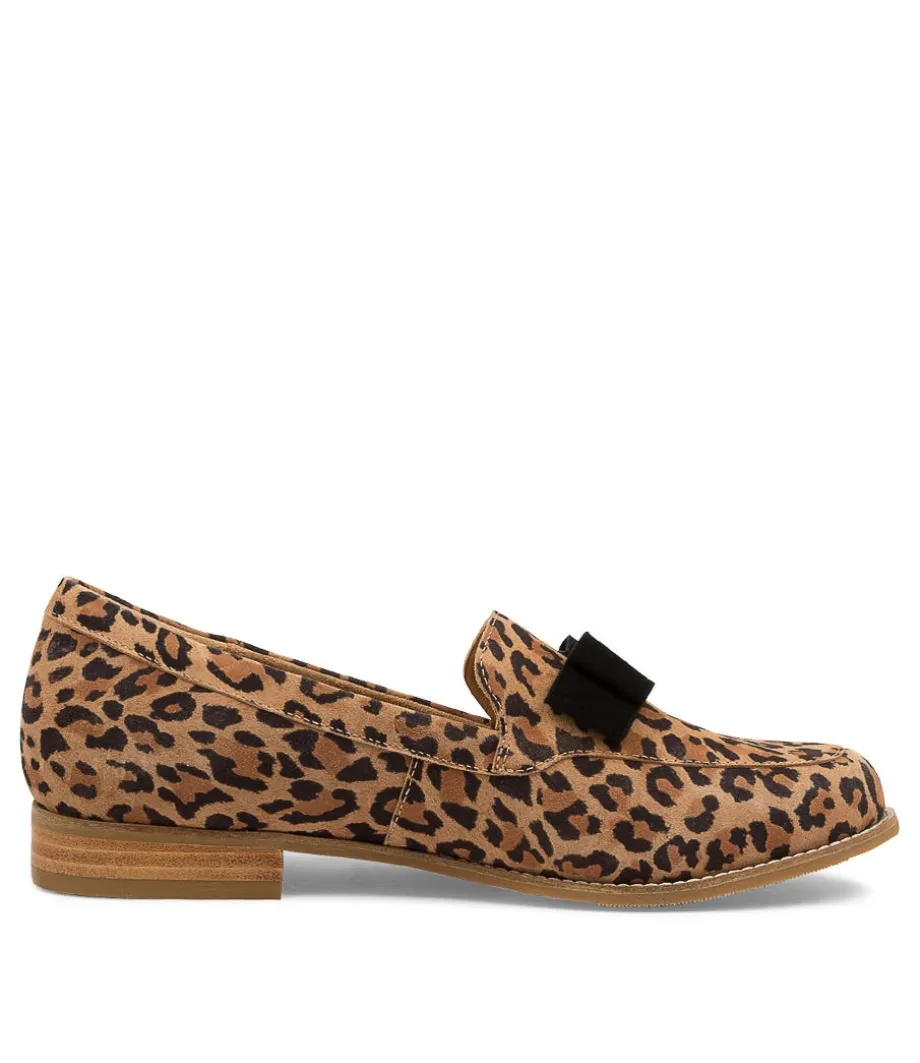 Talise Xf Leopard Black Suede Loafers