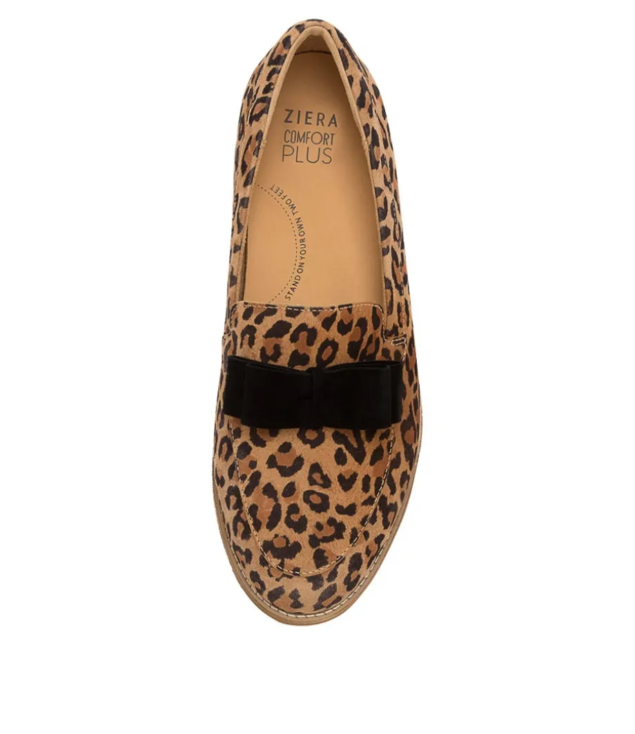 Talise Xf Leopard Black Suede Loafers