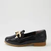 Tamest Xf Black Wrinkle Patent Flat Shoes