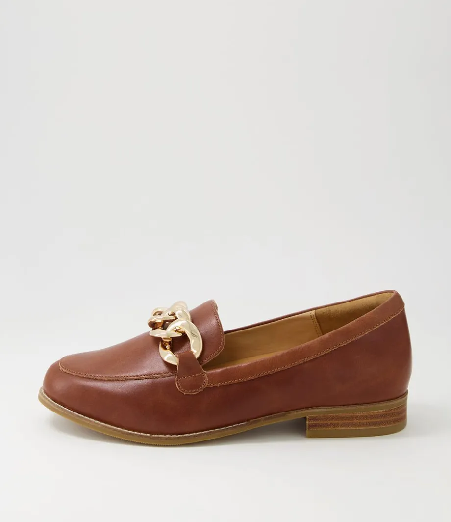 Tamest Xf Cognac Leather Flat Shoes