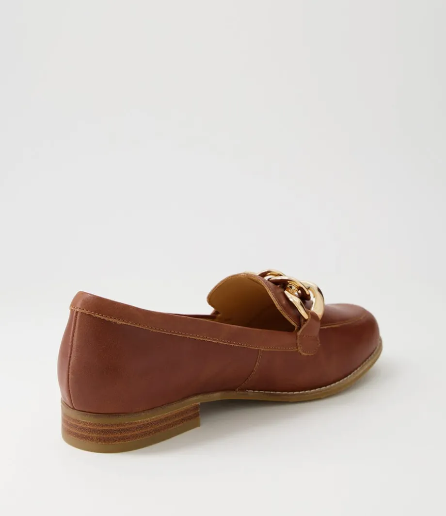 Tamest Xf Cognac Leather Flat Shoes