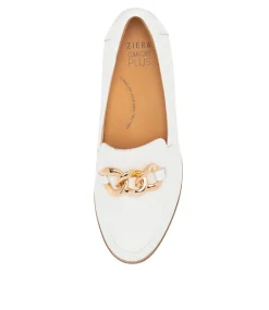 Tamya Xf White Leather Loafers
