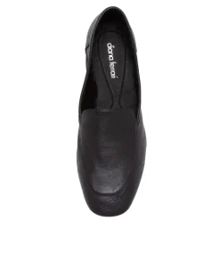 Temimie Black Leather Loafers
