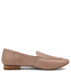 Temimie Dark Taupe Leather Loafers