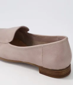 Temimie Dk Stone Leather Flat Shoes
