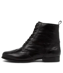 Thron Xf Black Leather Ankle Boots