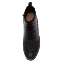 Thron Xf Black Leather Ankle Boots