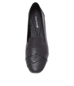 Tilony Black Leather Loafers