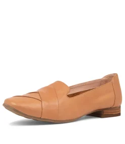 Tilony Dark Tan Leather Loafers