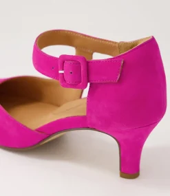Timon Xw Fuchsia Suede Heels