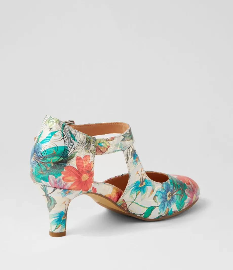 Timon Xw Spring Garden Leather Heels