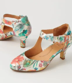Timon Xw Spring Garden Leather Heels